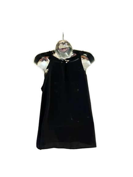 Black Round Neck Top-M