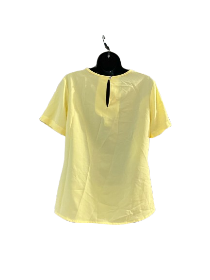 Yellow Round Neck Top- M{Runs Big}