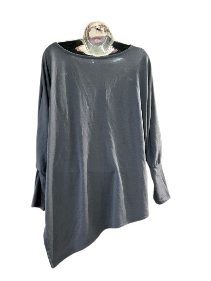 Grey Long Sleeve Top- 1Xl