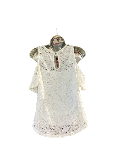 White Cold Shoulder Top - M
