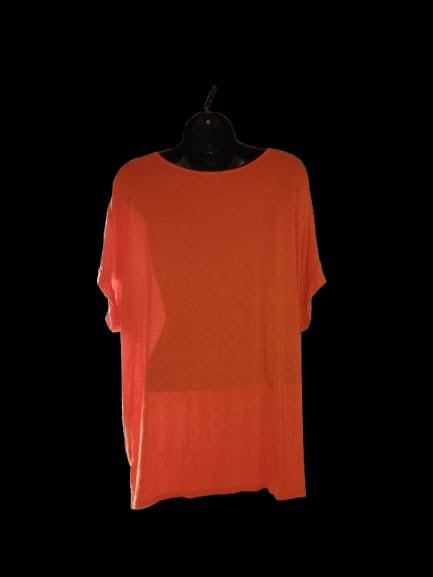 Orange Short-Sleeve Top - M