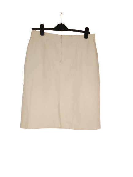 Beige Knee Length Skirt-Xl
