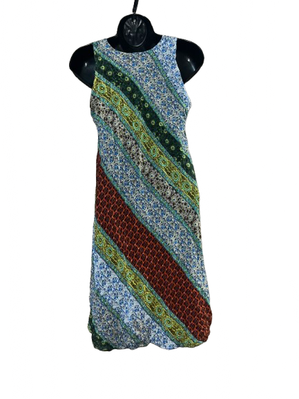 Multi colored Sleeveless Dress - M