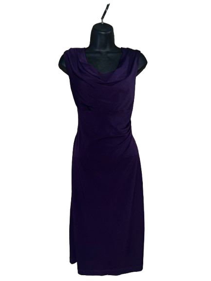 Purple Sleeveless Dress - L