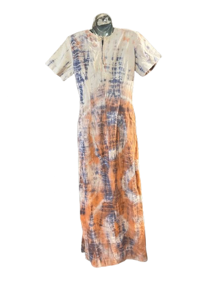 Orange Tie Dye Maxi Dress - M