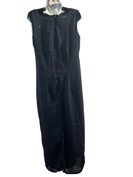 Black Sleeveless Maxi Dress - M