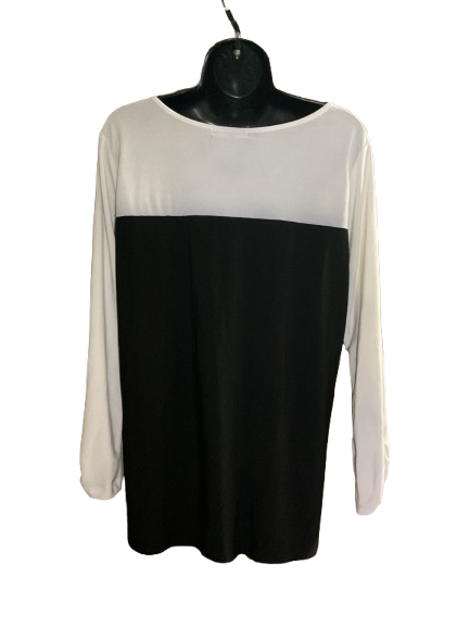 Black and White Long sleeve Top - L