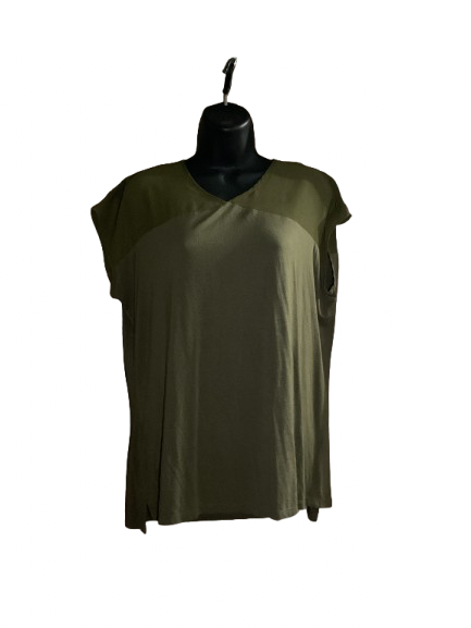Green Short Sleeve Top - L