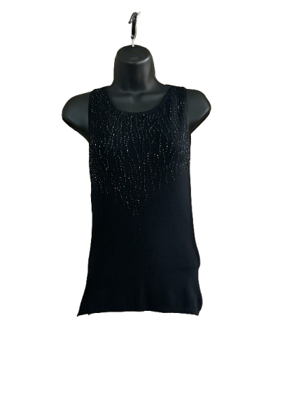 Black Sleeveless Top - 1XL
