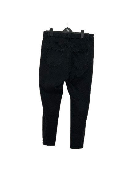 Black "Wax" Jeans - XL(16)