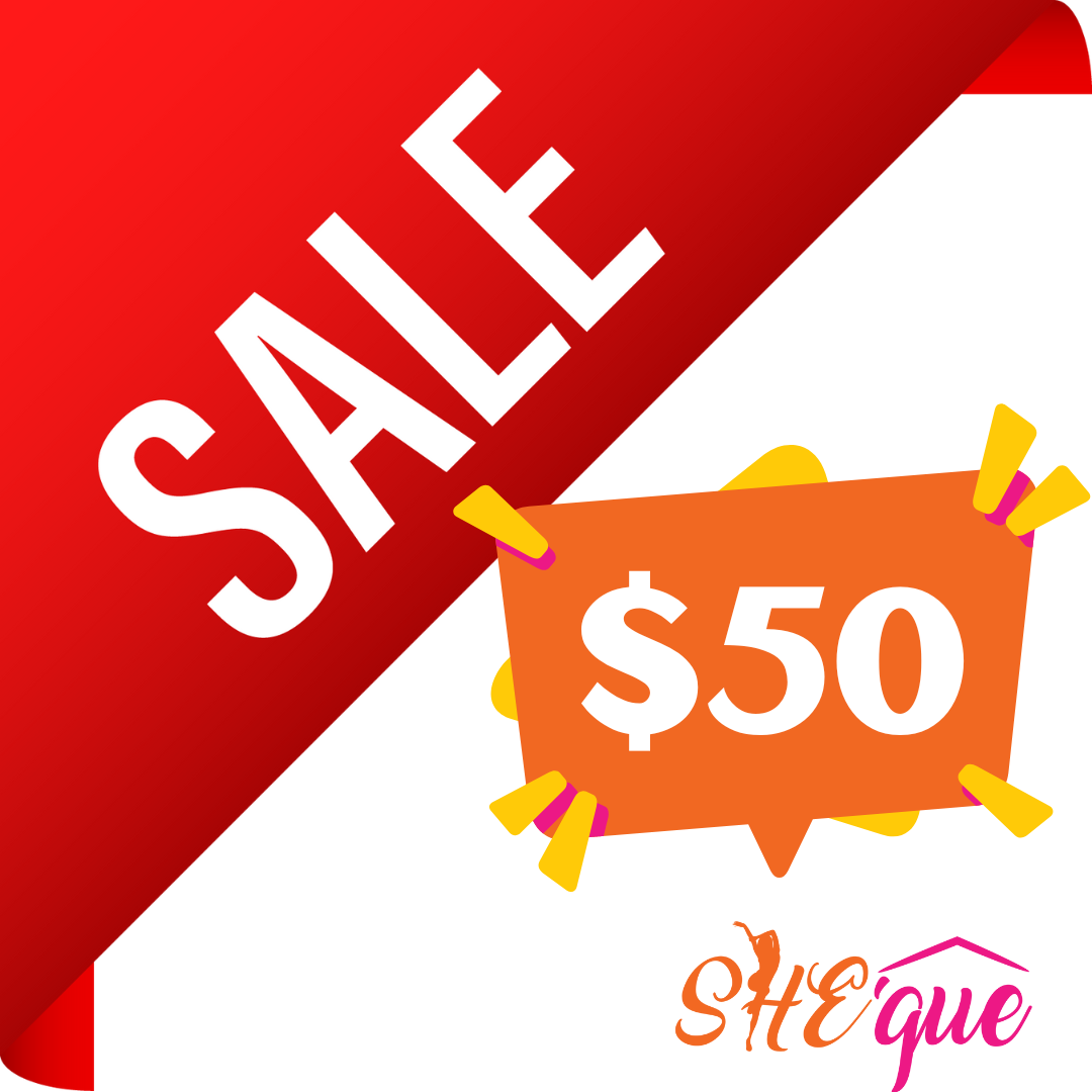 STOCK CLEARING SALE - $50
