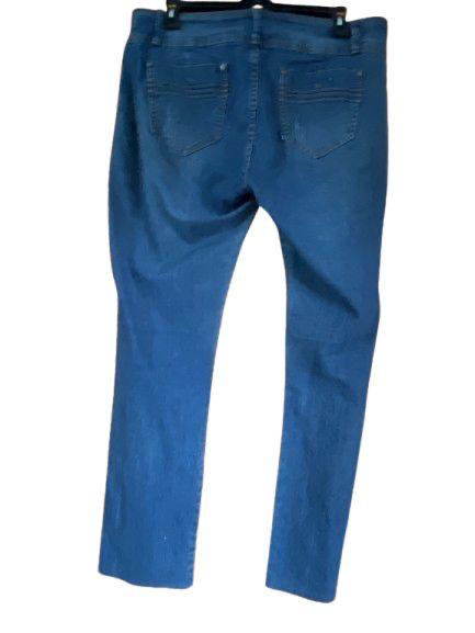 Blue Med Wash "Plastic" Jeans - 2XL(19/20)