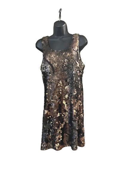 Brown Sequin Dress -L