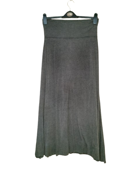 Charcoal Long Promesa Soft Skirt - S/M