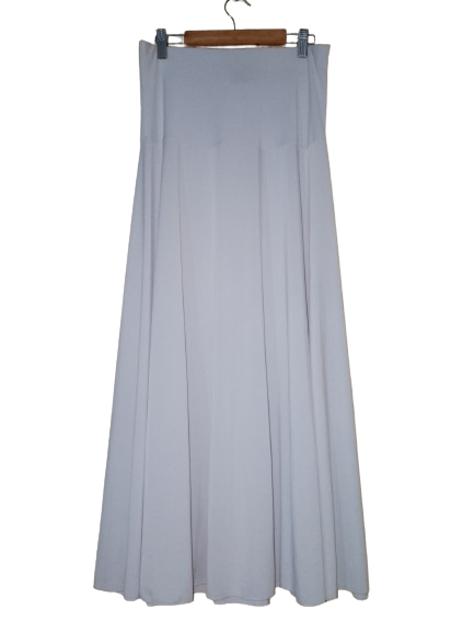 White Valentina Silk Skirt - OS