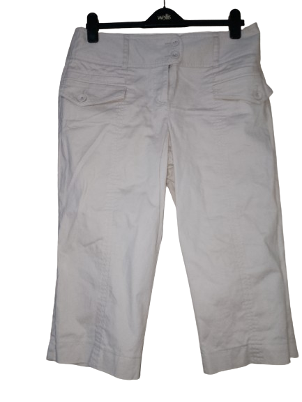 Beige 3/4 Ann Taylor Loft Pants - M