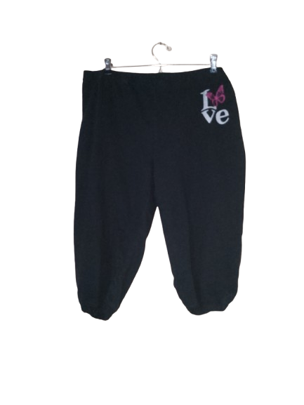 Navy Blue 'Musc & Co.' Love 3/4 Pants - XL