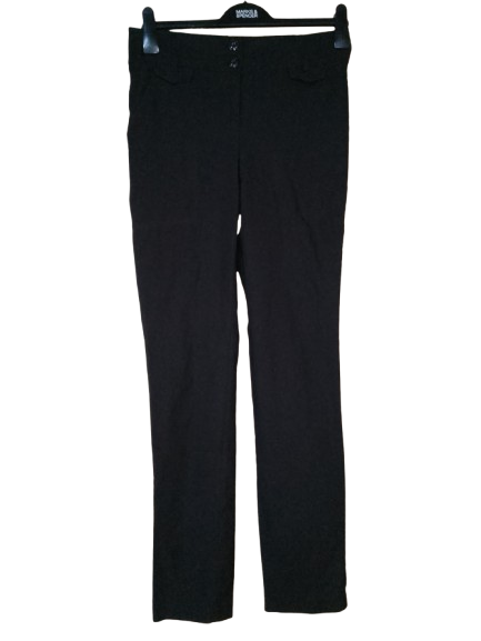 Black 'Geri C' Work Pants - M