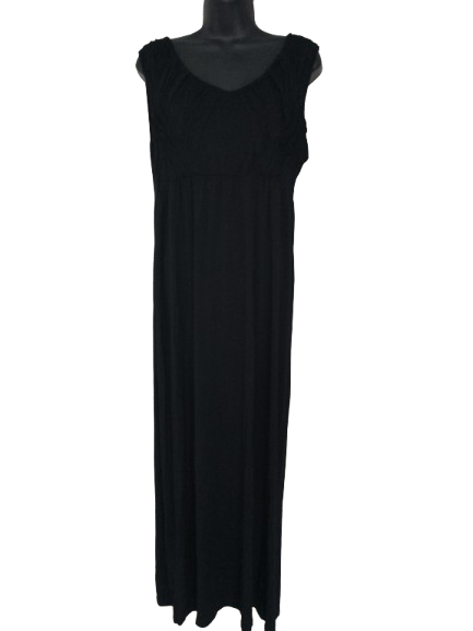 Black Sleeveless Spense Maxi Dress - XL
