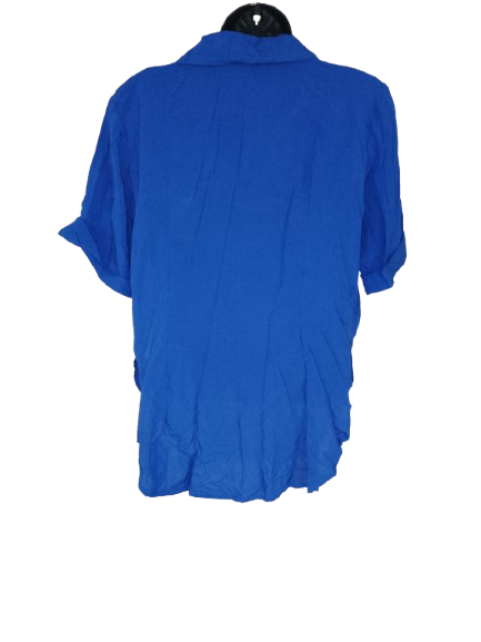 Blue Short Sleeve Shirt - L