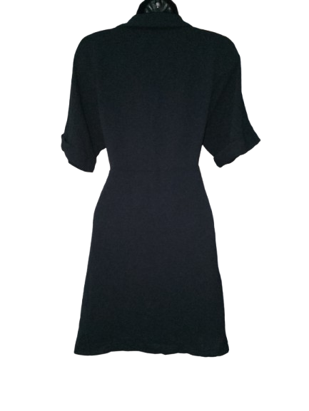 Black Shirt Dress - S