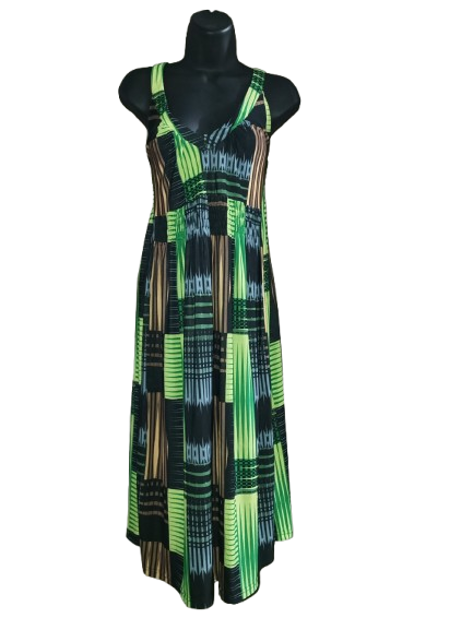 Multicoloured Strapped Abstract Print - One Size