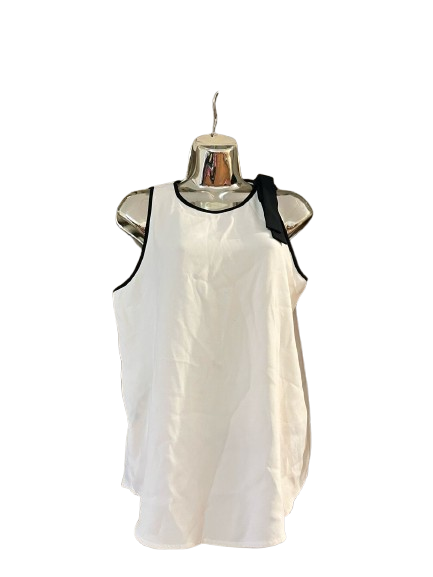 White and Black Top - M