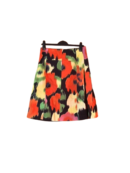 Multi-Coloured Pleated Skirt,M