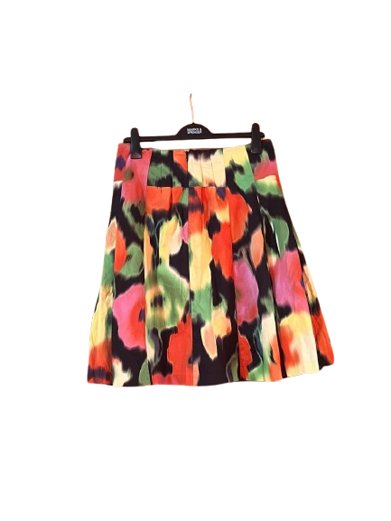 Multi-Coloured Pleated Skirt,M