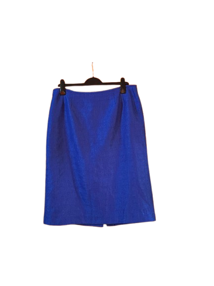 Blue Knee Length Skirt,L