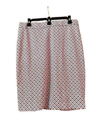 White, Black ,Red Pencil Skirt-L