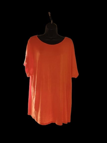 Orange Short-Sleeve Top - M