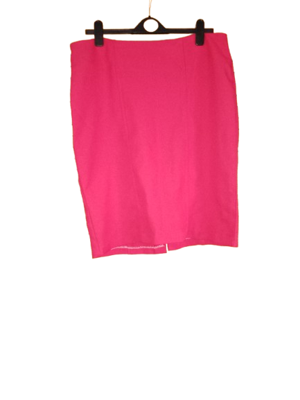 Red Knee Length Skirt - XL