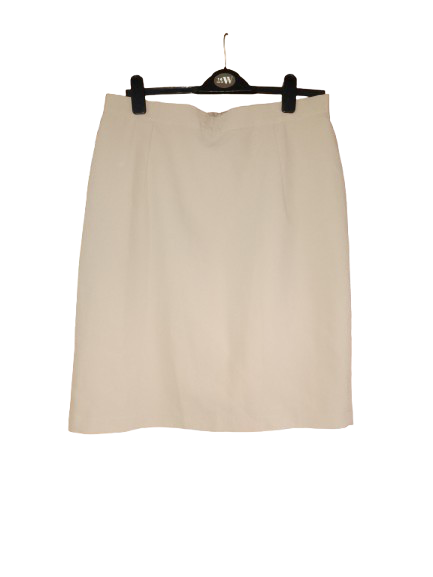 Beige Knee Length Skirt-Xl