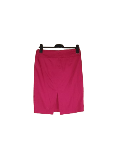 Red Knee Length Skirt-M