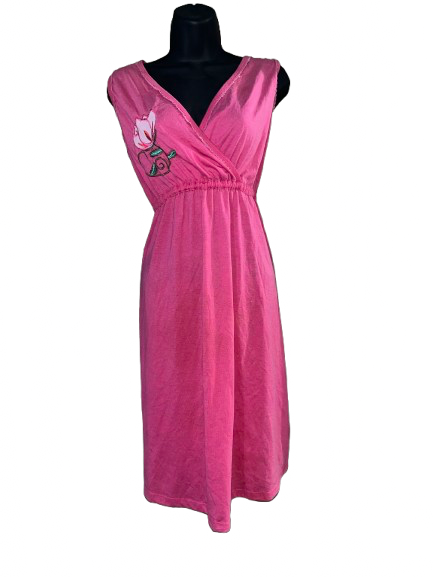 Pink Sleeveless Dress - M