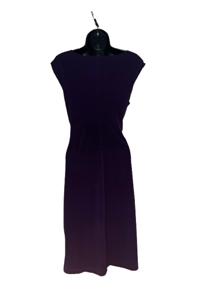 Purple Sleeveless Dress - L