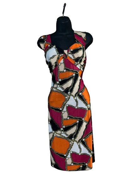 Multi colored Sleeveless Dress - XL