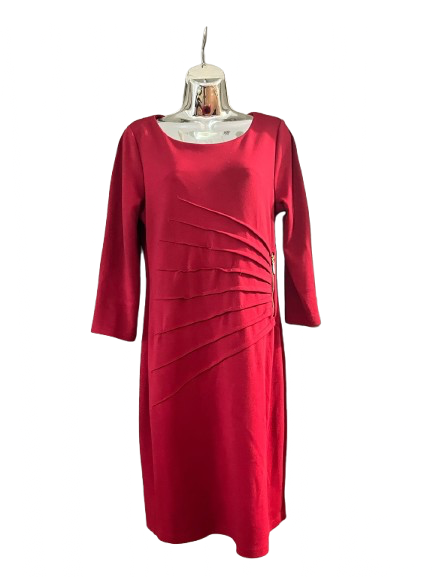 Red Long Sleeve Dress - M