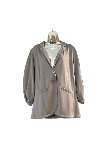 Brown Long Sleeve Blazer - L