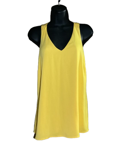 Yellow T-back Top - L