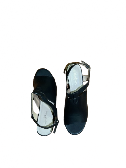 Roses Sierra Black Open Toe Heel - 8 1/2