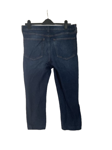 Blue Dark Wash No Boundaries Three Quarter Jeans - L(15)