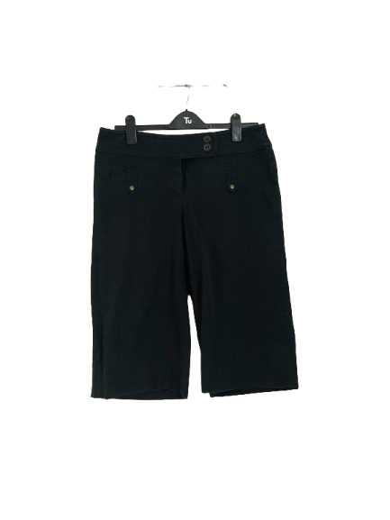 Black "Loft" Mid Length Jeans - M (10)