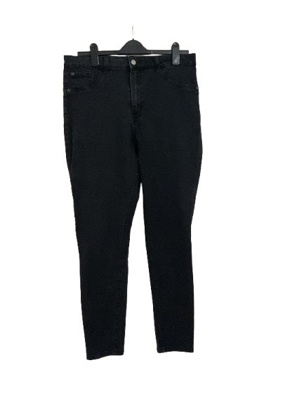 Black "Wax" Jeans - XL(16)