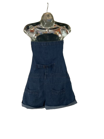 Blue Denim Strapless Romper - L (12)