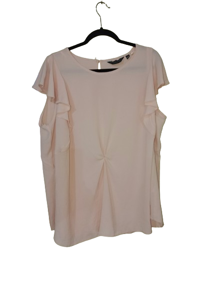 Peach Frill Cap Sleeve Top - 2X (20)