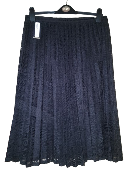 Black Lace Worthington Skirt - S