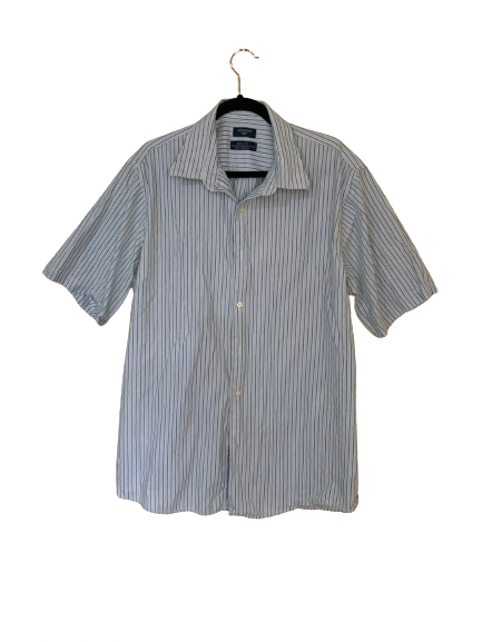 Green, Blue &amp; White Short Sleeve Dockers Shirt - XL (17-17.5)