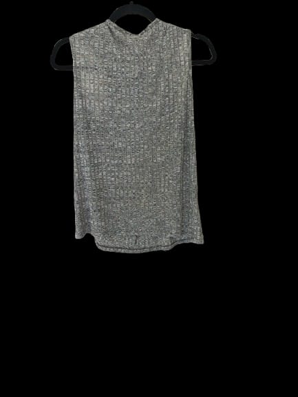 Grey, Sleeveless Top, Zipper in the Front - 2X